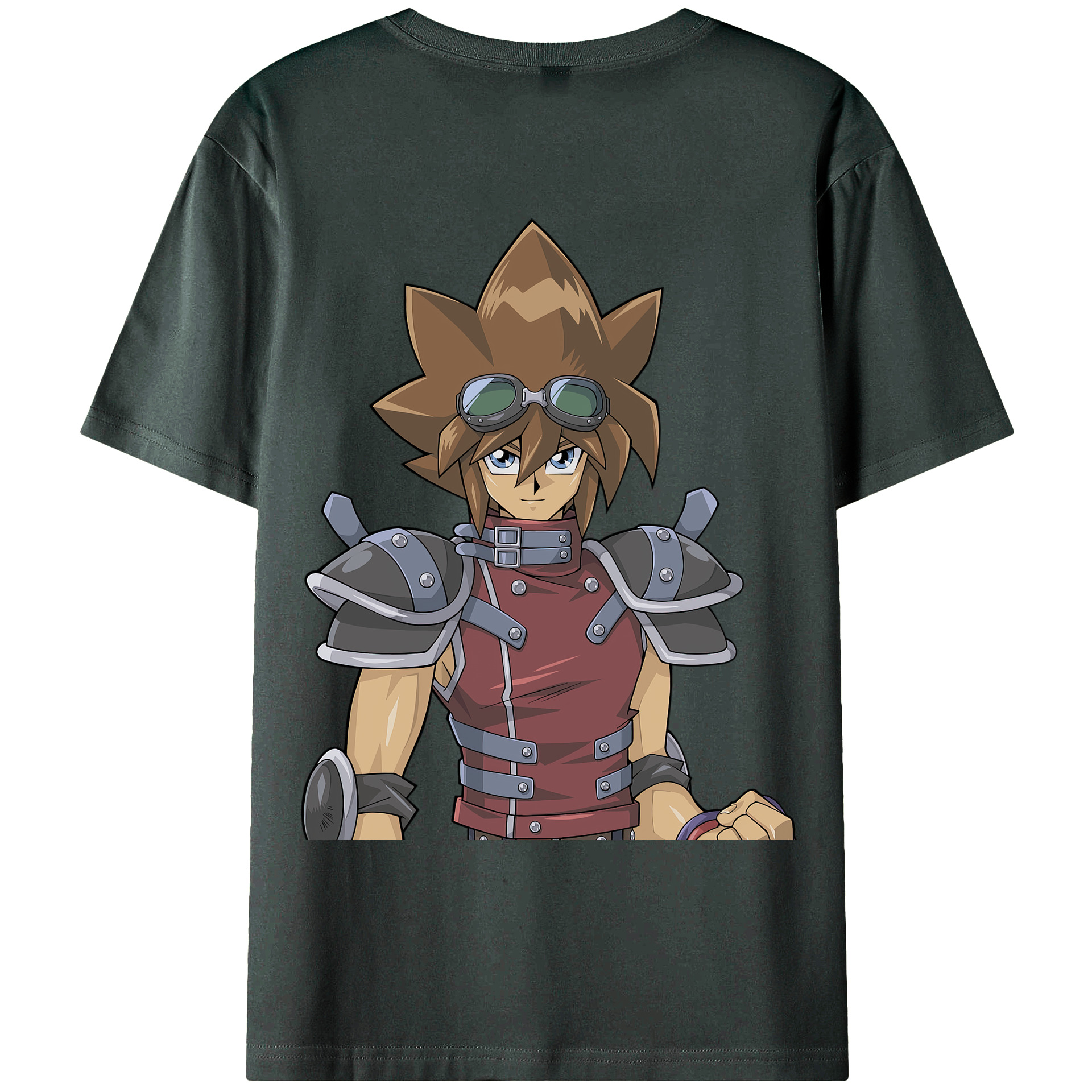 （画像用） 遊☆戯☆王 Yu-Gi-Oh! 綿100％ メンズ半袖Tシャツ（バックプリント） 通気性